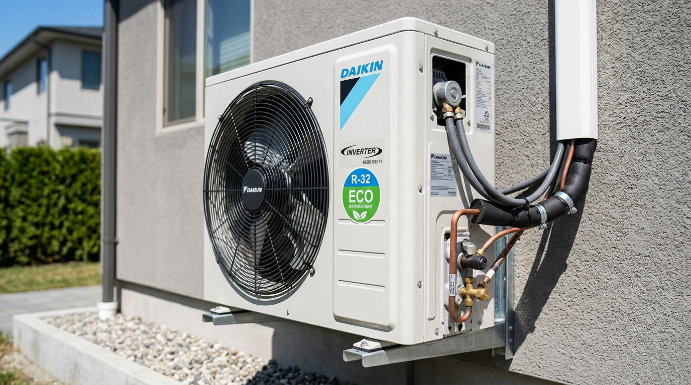 Daikin Inverter Outdoor Mini Split Unit with R-32 Eco Badge