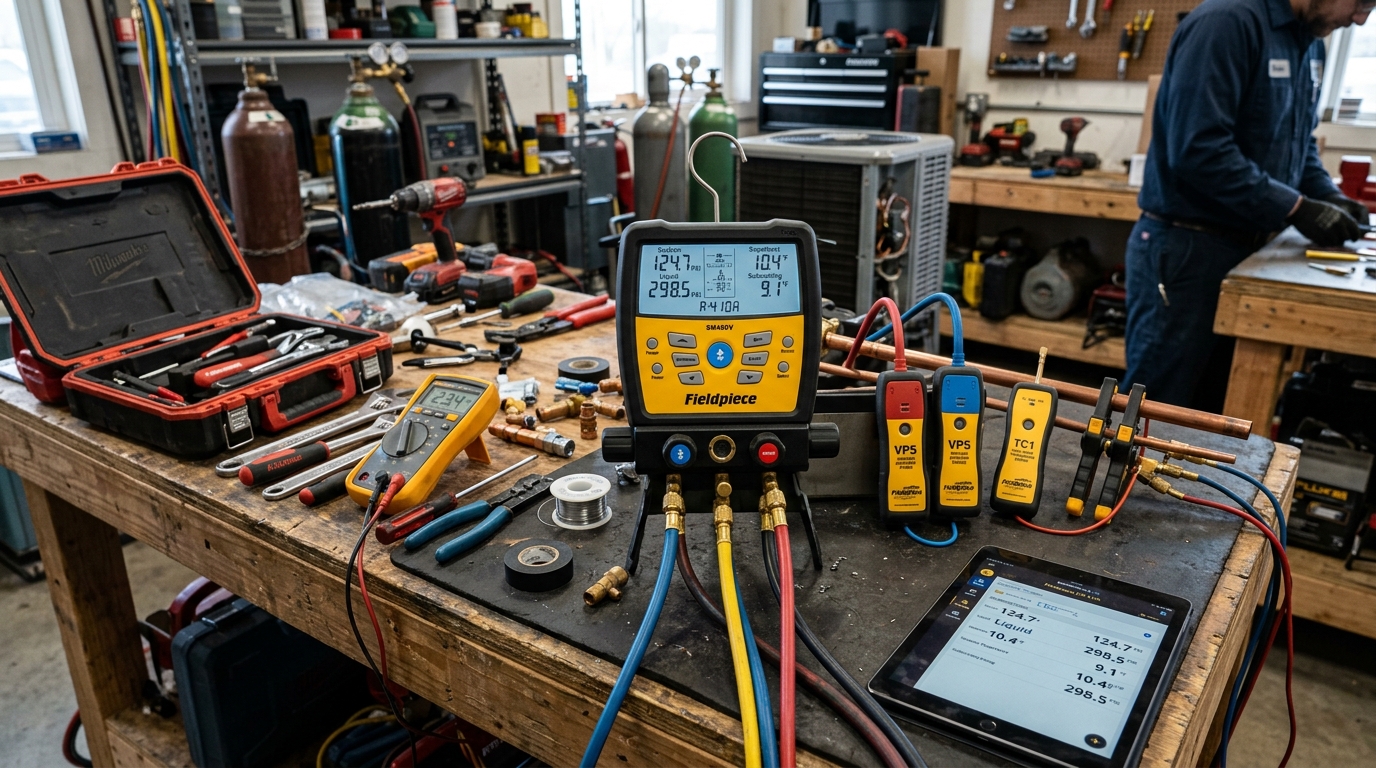 Electrical Multimeter Diagnostics on Compressor Contactor and Terminal Board