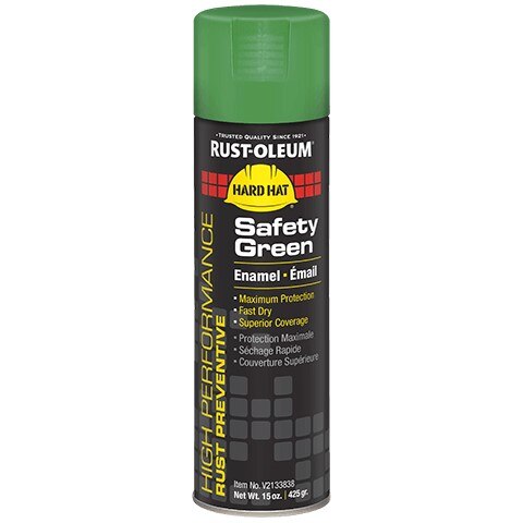 Rust-Oleum RSOV2133838 Spray Paint V2100 High Performance 15 oz Safety Green