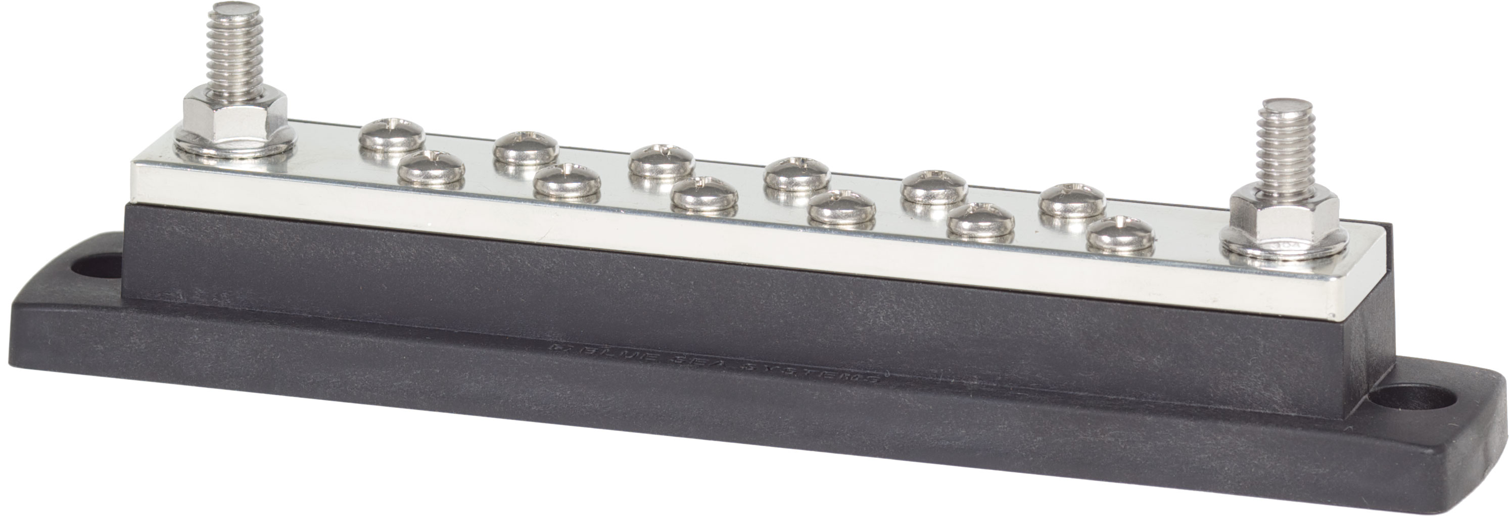 Blue Sea 2105-BSS MaxiBus 250A BusBar Two 5/16in-18 Studs and Twelve #10-24 Screws