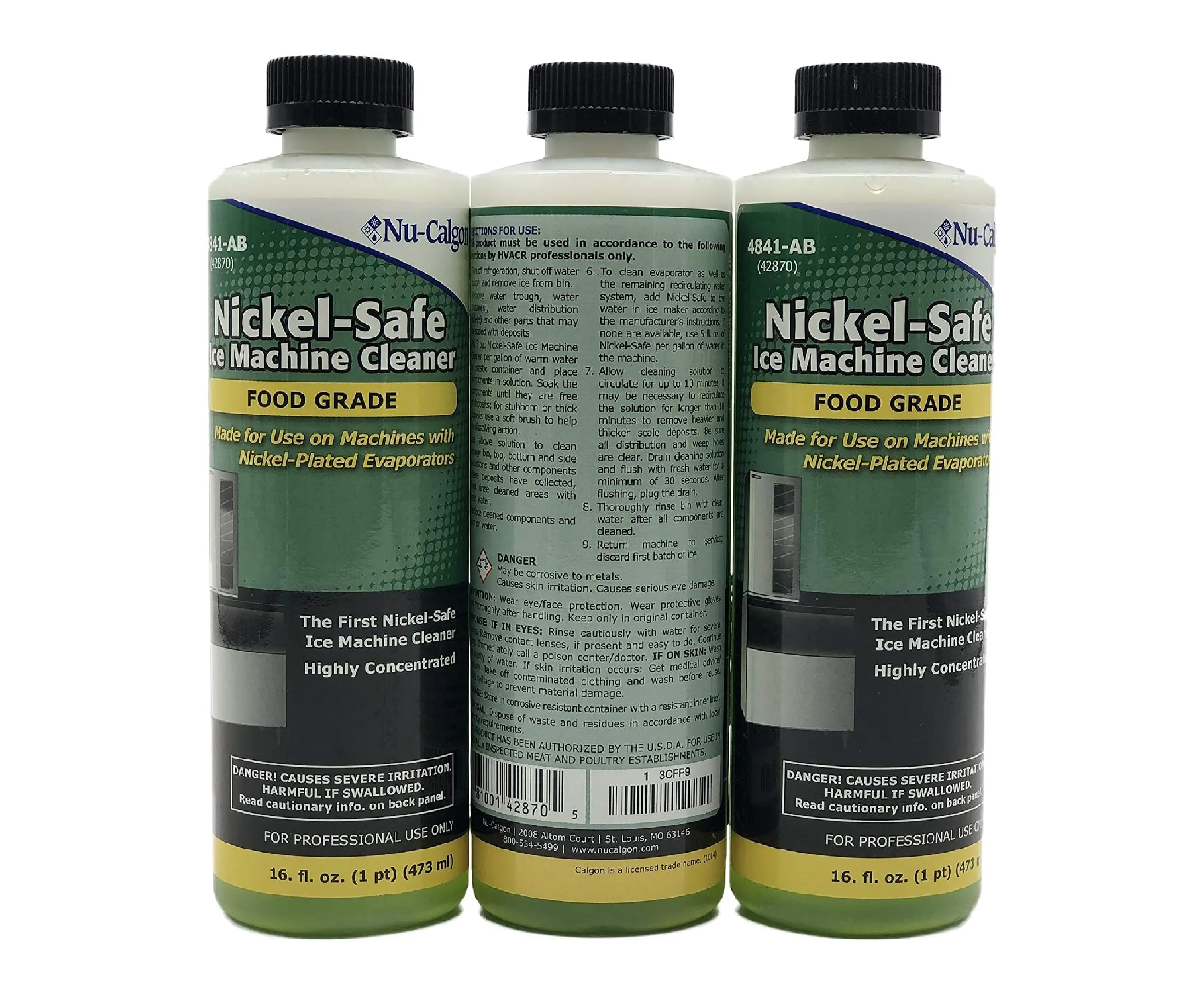 Nu-Calgon 4287-34 Nickel-Safe Ice Machine Cleaner (16 oz. Bottle)