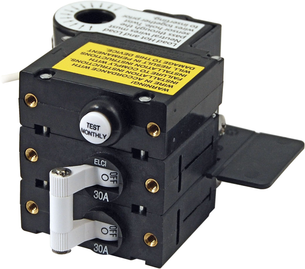 Blue Sea 3106100-BSS A-Series ELCI 30A 120v AC Double Pole Main Circuit Breaker