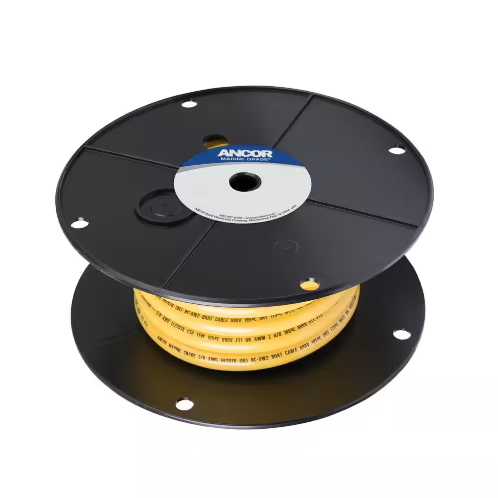 Ancor 117902 2/0 Yellow 25ft Spool Tinned Cooper