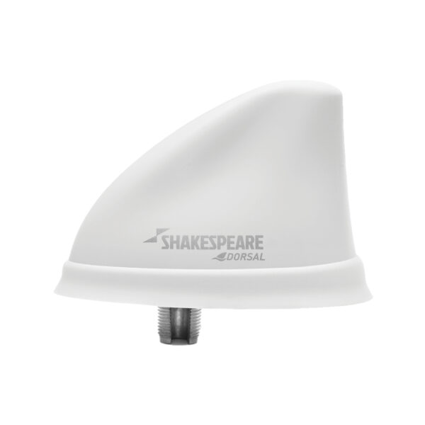 Shakespeare 5912-DS-VHF-W 5912 White VHF Low Profile Dorsal Antenna 26ft RG58 Cable