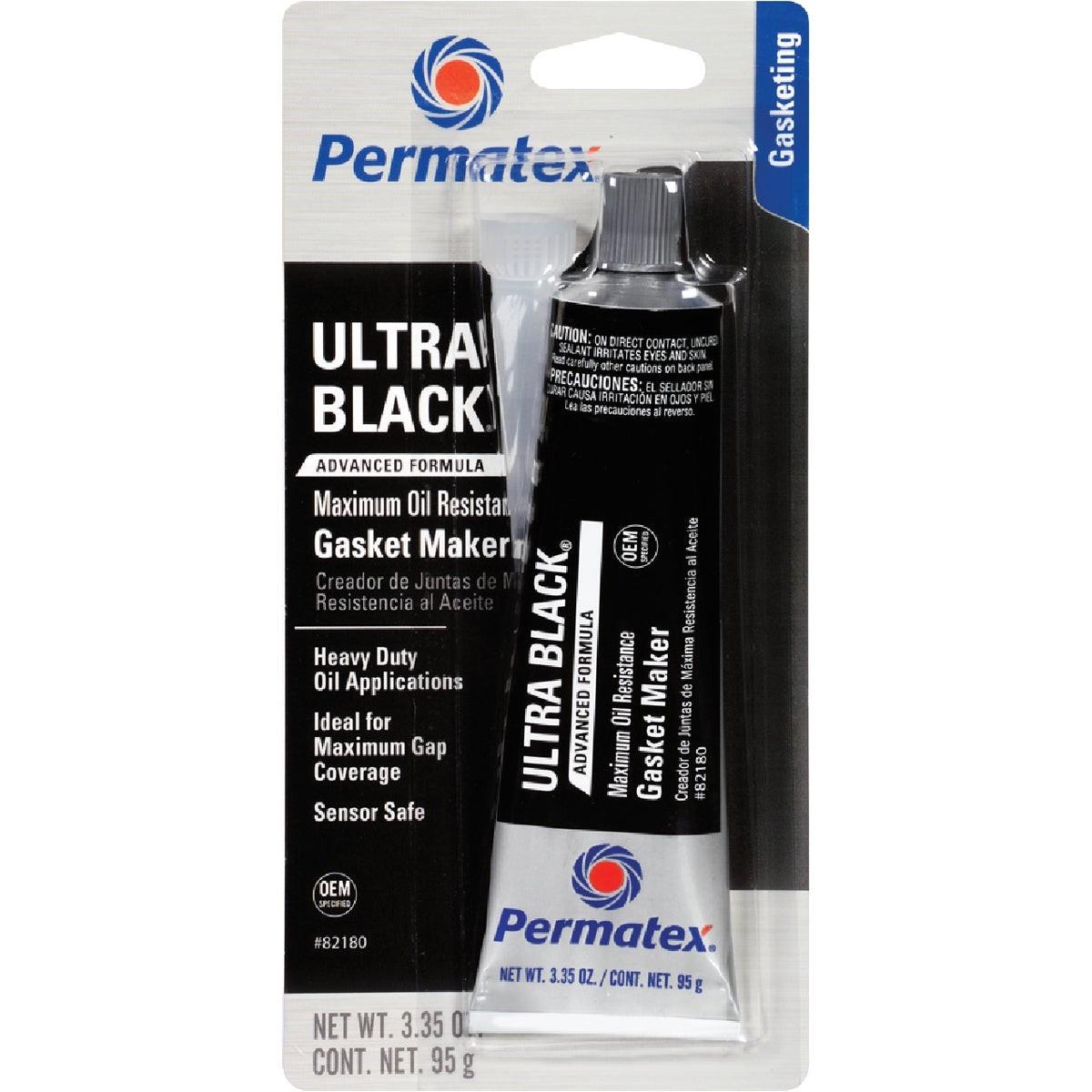 Permatex PER82180 3 Oz. Ultra Black Silicone Gasket Maker