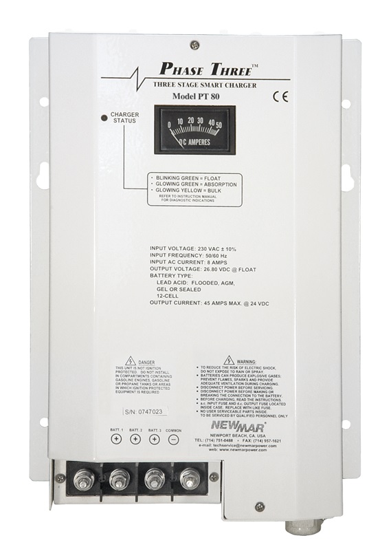 Newmar PT-80 12v 80AMP Charger 115/230V Input