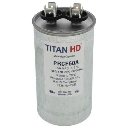 DiversiTech Run Capacitor 440V 60MFD PRCF60A