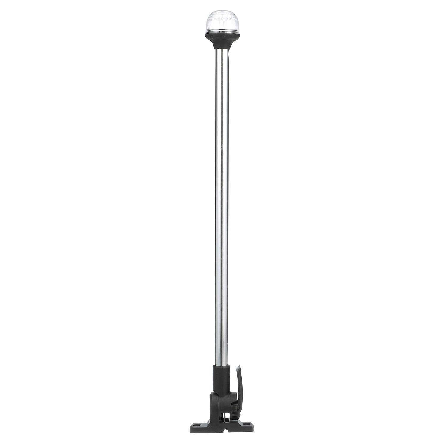 Attwood 5550-PA20-7 LightArmor All-Round 20in Aluminum Pole Black Composite Base