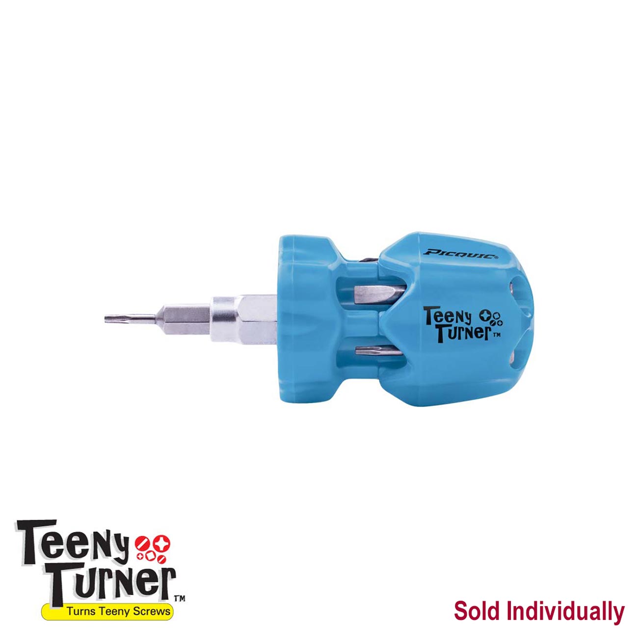 Picquic Teeny Turner Mini 7-in-1 Quick Bit Change Screwdriver (Blister package)