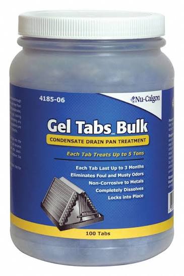 NU-CALGON 4185-06 Condensate Tab 100 Cleaner for HVAC/R Systems