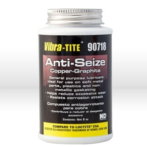 Vibra-Tite VIB90718 Anti-Seize Lubricants Anti-seize copper 8 oz brush-top jar