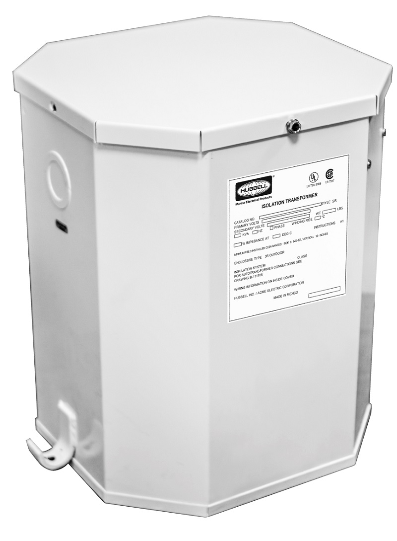 Hubbell HBL50AITW 15kVA 60Hz Isolation Transformer White
