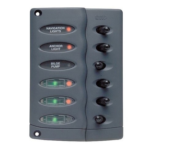 BEP CSP6-F 6 Way Switch Panel Water Proof with Fuse Holder