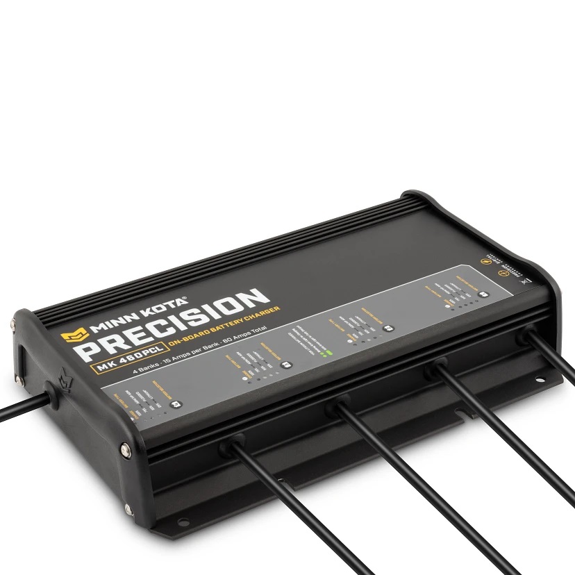 Minn Kota 1834604 MK460PCL Precision Charger 4 Bank 15 Amps