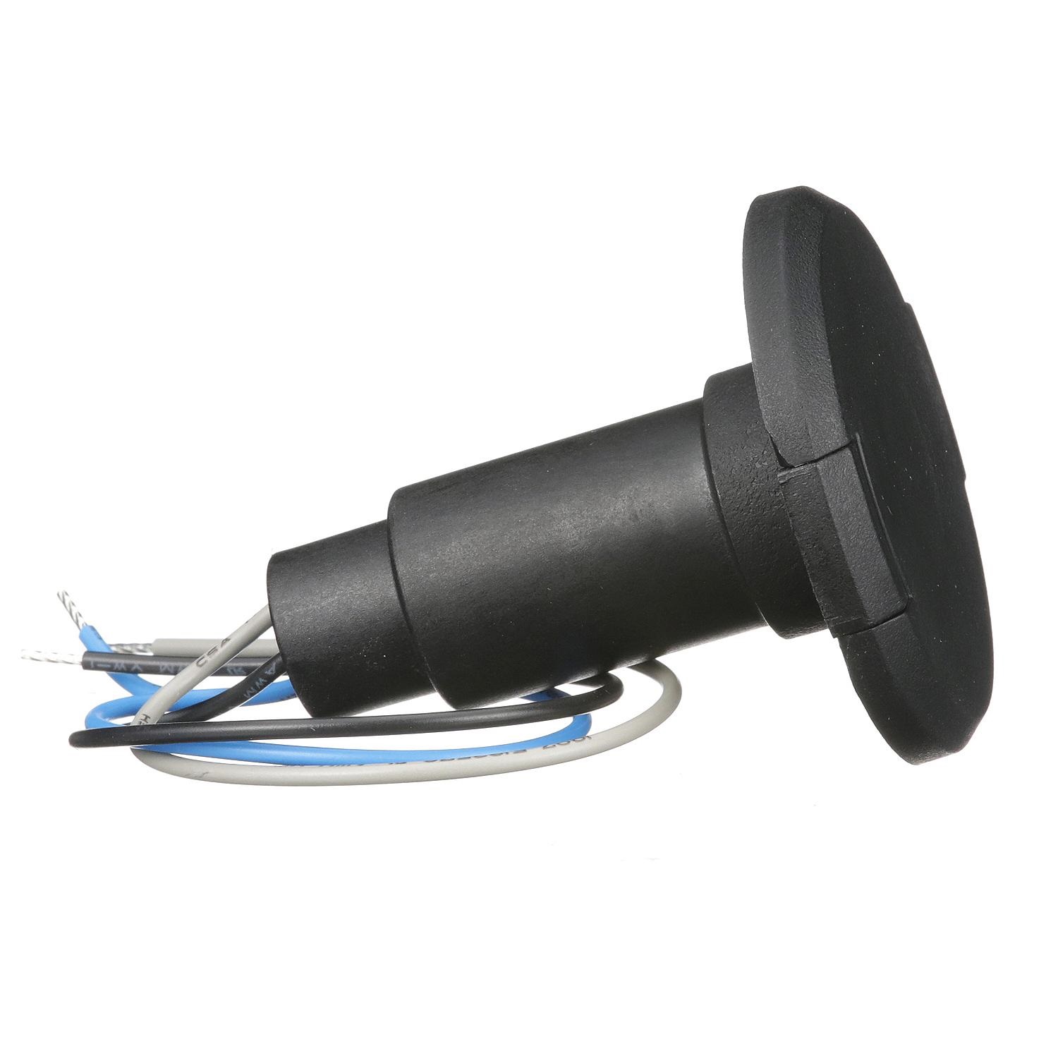 Attwood 910R3PB-7 910R Series Round Base 3-Pin Black Composite Cover