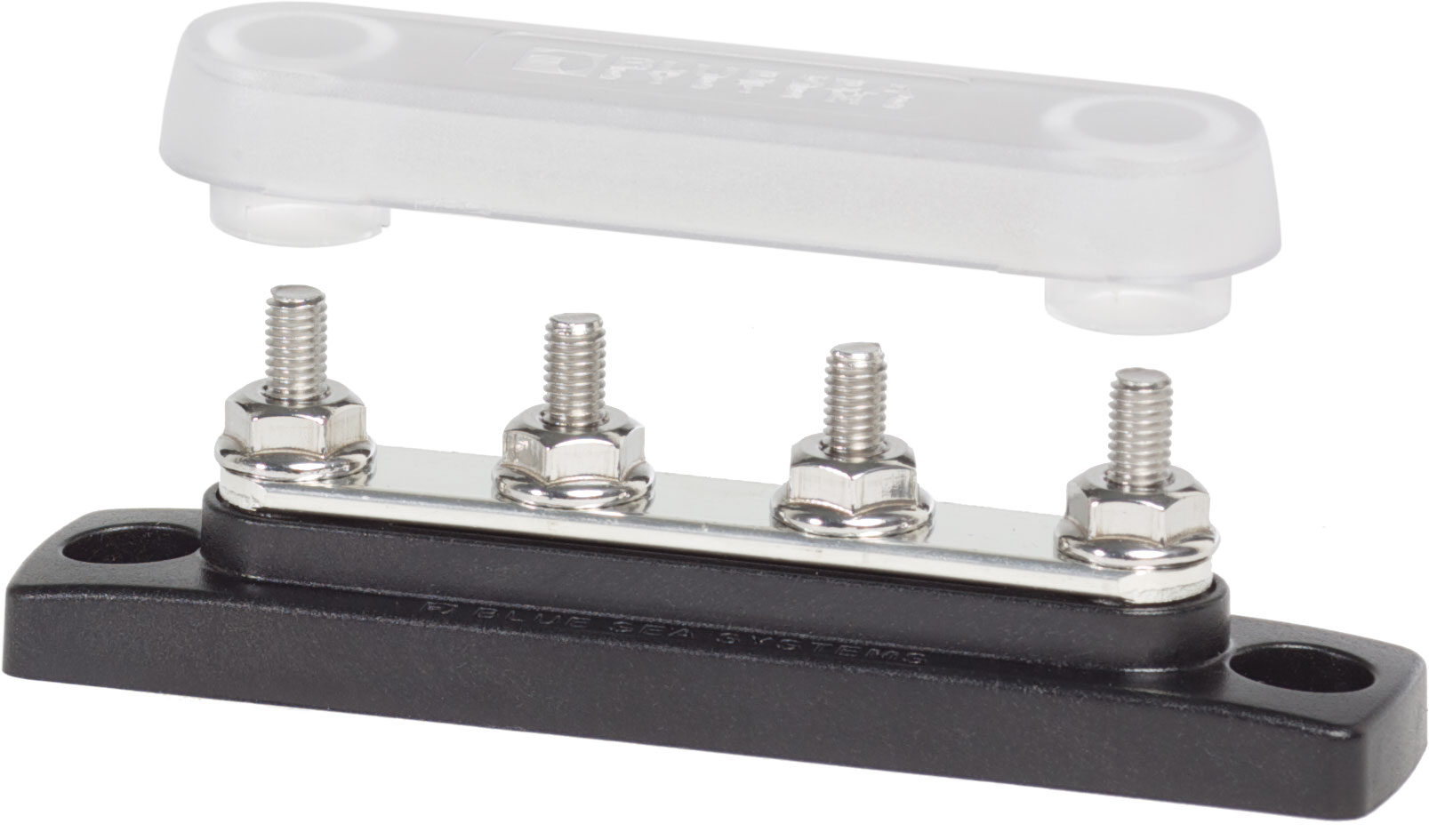 Blue Sea 2315-BSS Common 100A MiniBus Four #10-32 Studs with Cover