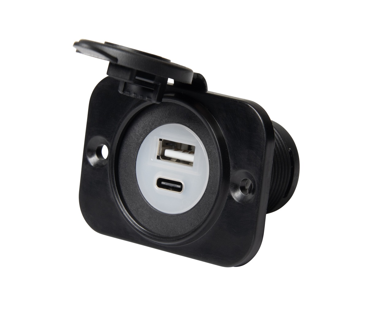 Marinco 12VDUSBAC Sealink Dual Port USB-A and USB-C Combo Charger
