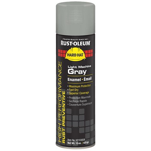 Rust-Oleum RSOV2183838 Spray Paint V2100 High Performance 15 oz Gray Gloss