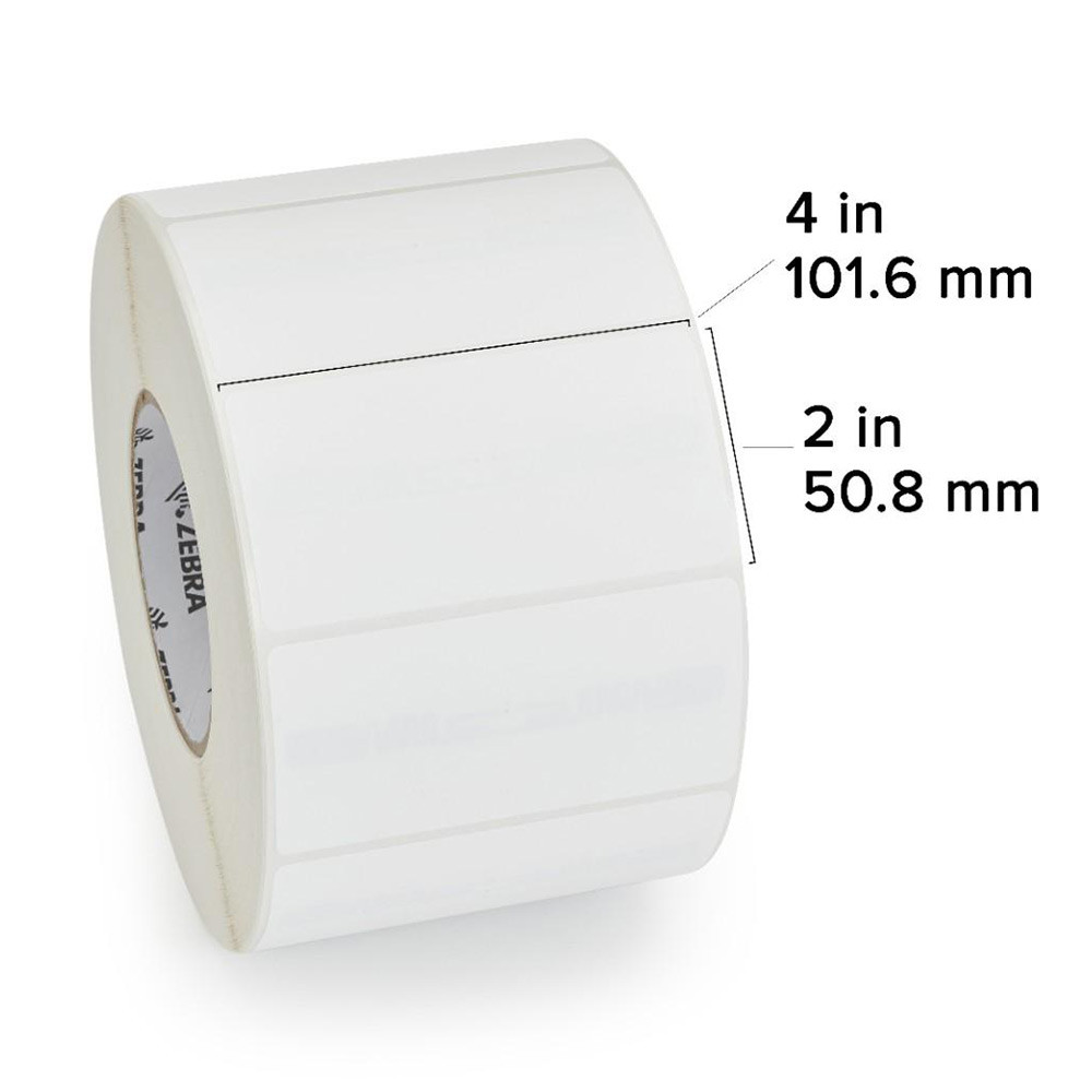 Zebra 4" x 2" Z-Perform 1500T RFID Label (Case)