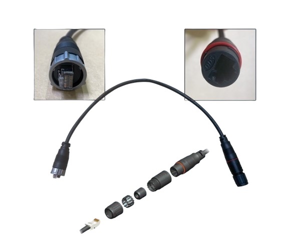 Furuno WRJ-ADP-05M 0.5m Waterproof RJ45 Male to Adapter Cable