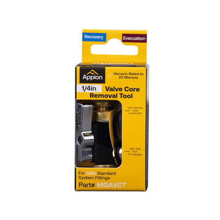 Appion Valve Core Removal Tool 1/4" MGAVCT