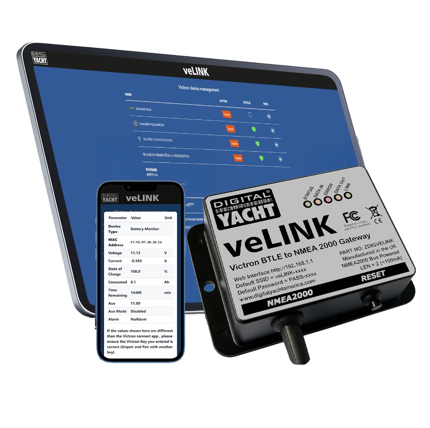 Digital Yacht ZDIGVELINK VELINK Victron BLE to NMEA2000 Interface
