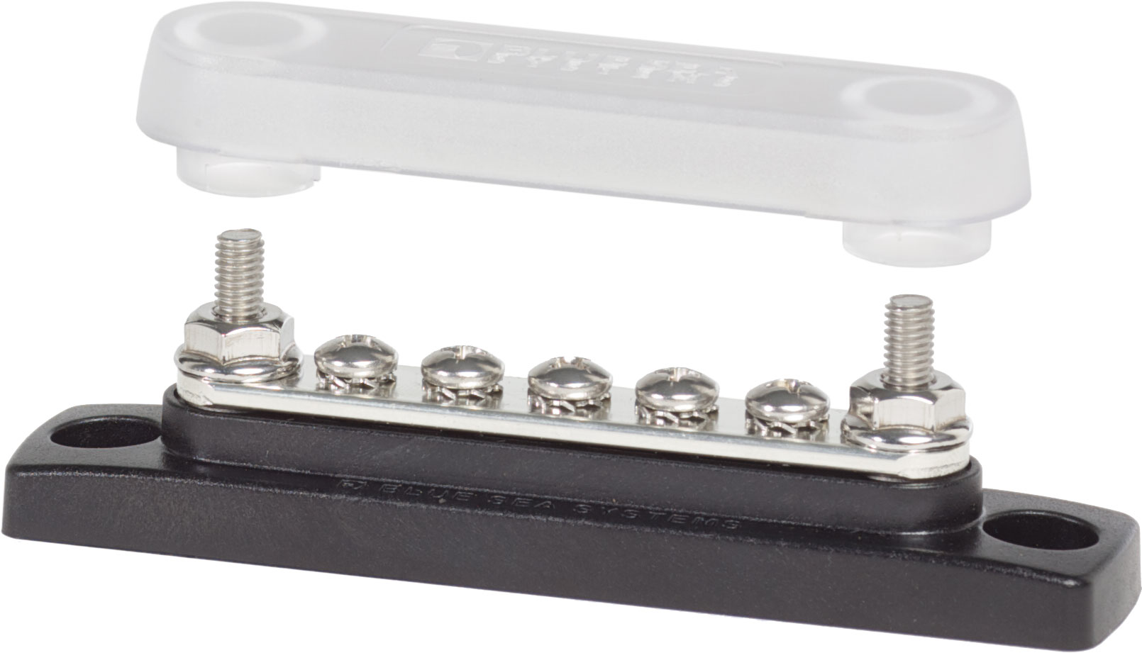 Blue Sea 2314-BSS Common 100A MiniBus Five #8-32 Studs with Cover