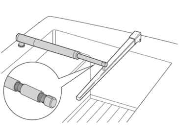 Raymarine D003 1in Pushrod Extensio