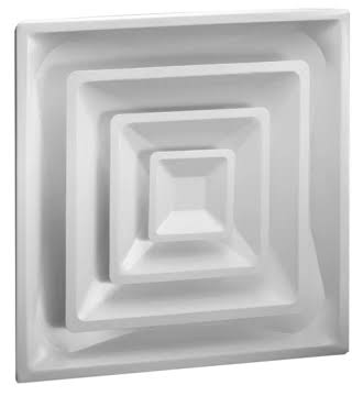Hart & Cooley FPD3 R6 06 064334 White Steel Diffuser