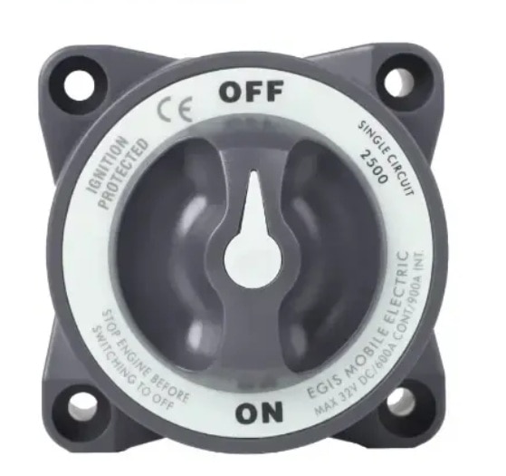 EGIS 2500 Heavy Duty-Series 600A Battery Switch Off/On