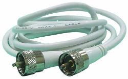 Digital C652-20 20ft RG8X W/ Mini UHF Female Connectors & PL259 Adap