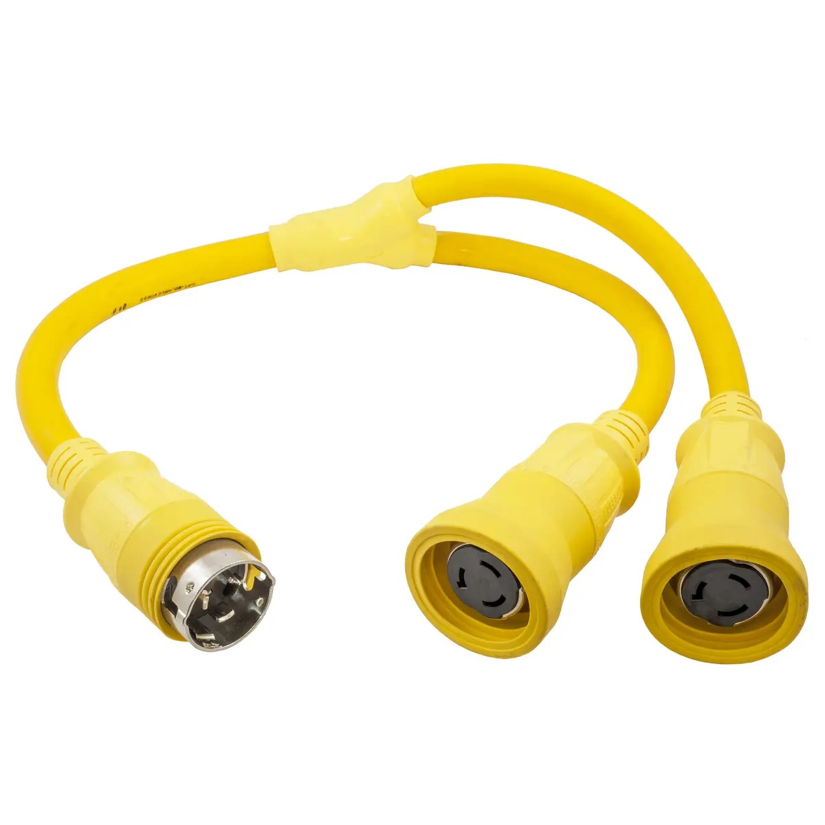 Hubbell HBL64CM55 Y Adapter 2 50A 125V Cords - 250V