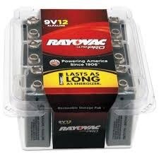 Rayovac ROVAL9V-12 Ray-o-VAC Battery Alkaline 9 volt