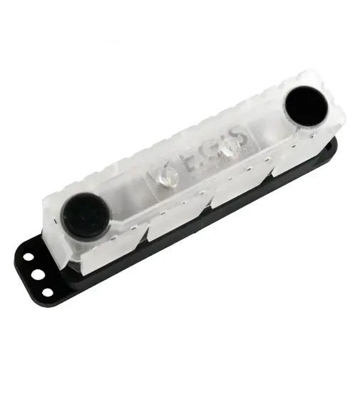 EGIS 6600-404 PowerBar - Four M10(3/8") Studs +4 Circuits (#8) - 600 Amp Retail Pack