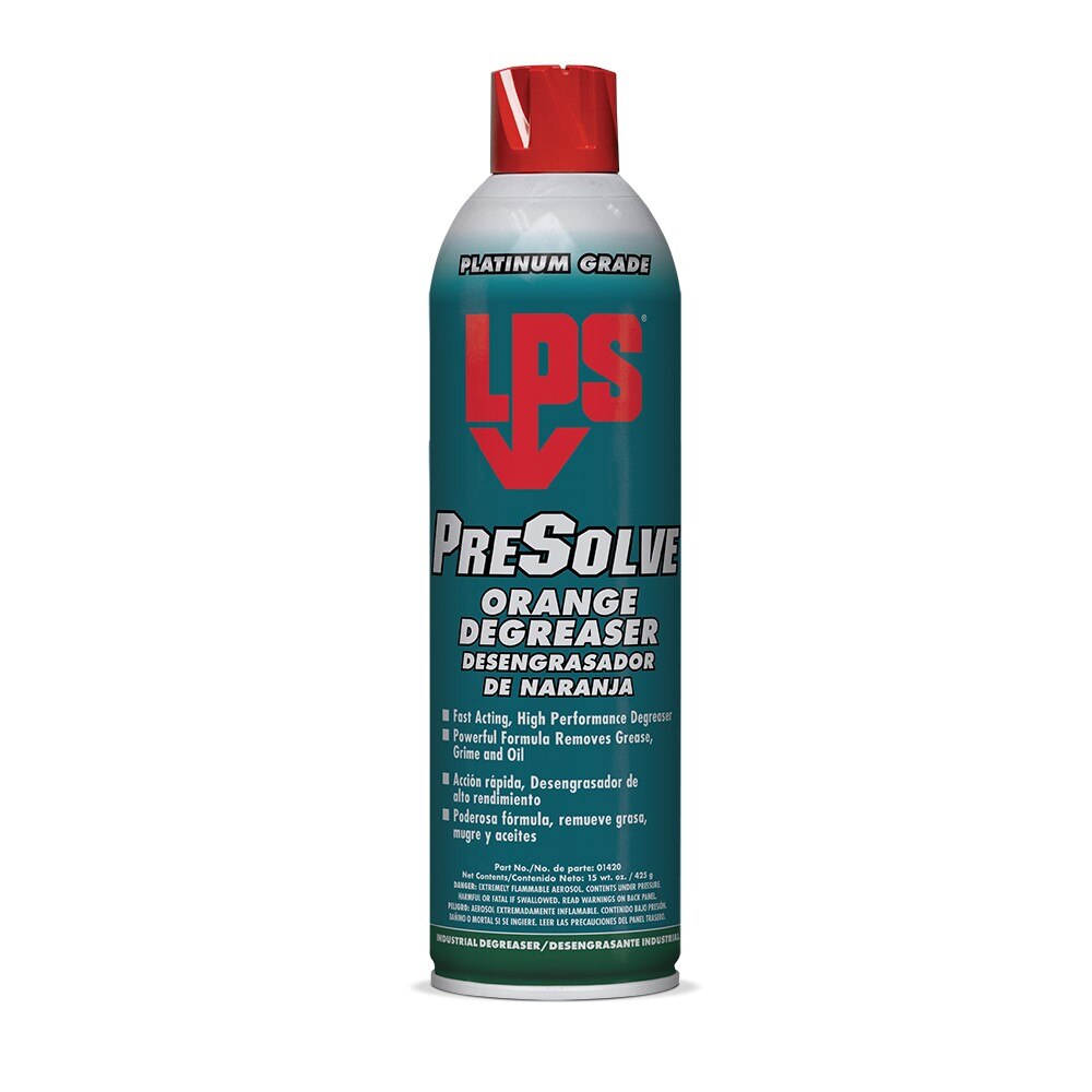 LPS LPS01420 PreSolve Orange Degreaser Aerosol Can 20 oz - Net 15 oz