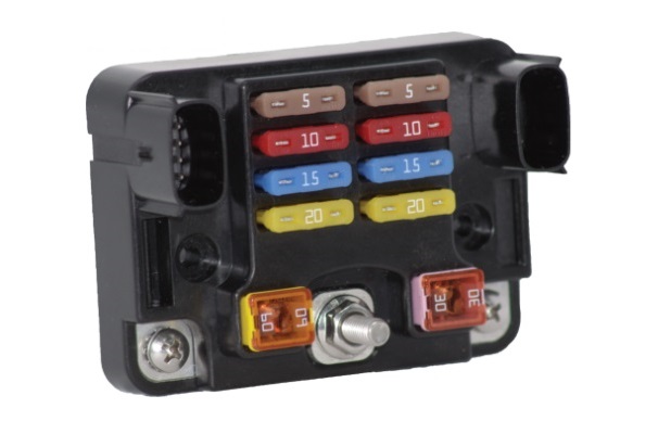 EGIS 5015 Fuse Block ATO/JCase 8+2, M6 in with Cover Fuses Sold Separately