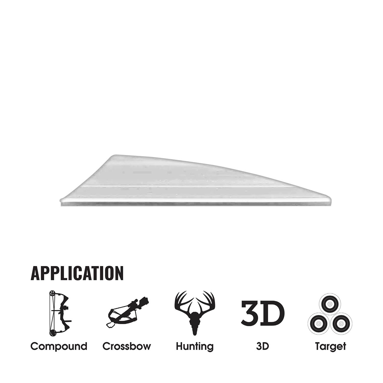 Tac Vanes Driver 2.25” Vane - White (36 pack)