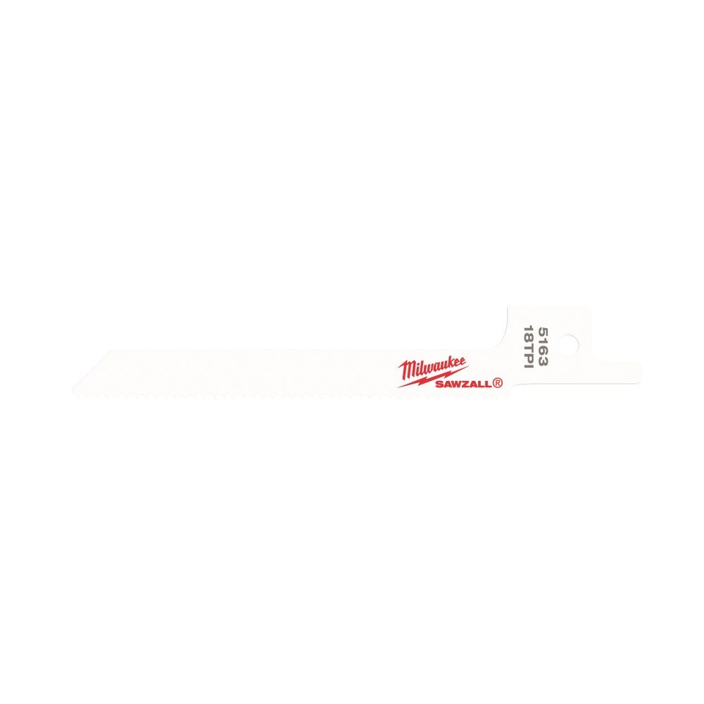 Milwaukee MIL48-00-5163 Reciprocating Saw Blade 3 5/8 Inch Bi-Metal 5/16 Inch