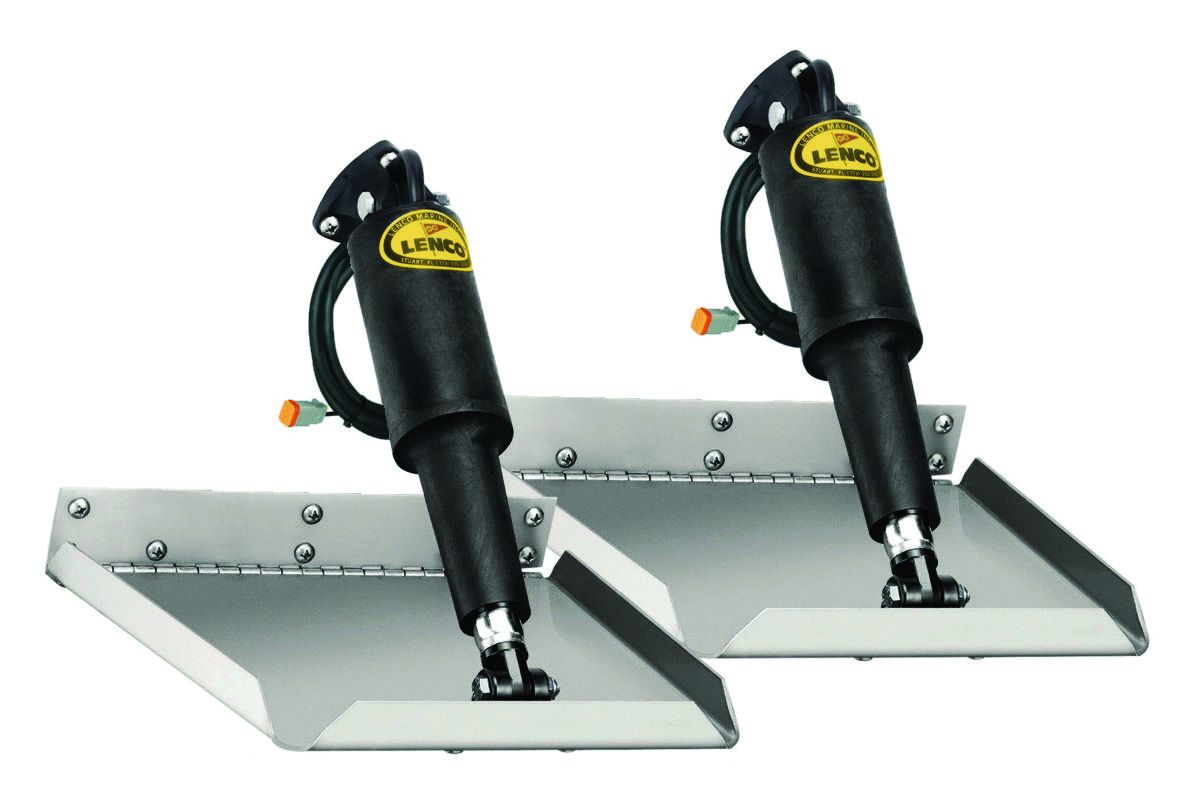 Lenco 15017-101 12inx18in Edge Mount Trim Tab Kit 12v Requires Switch