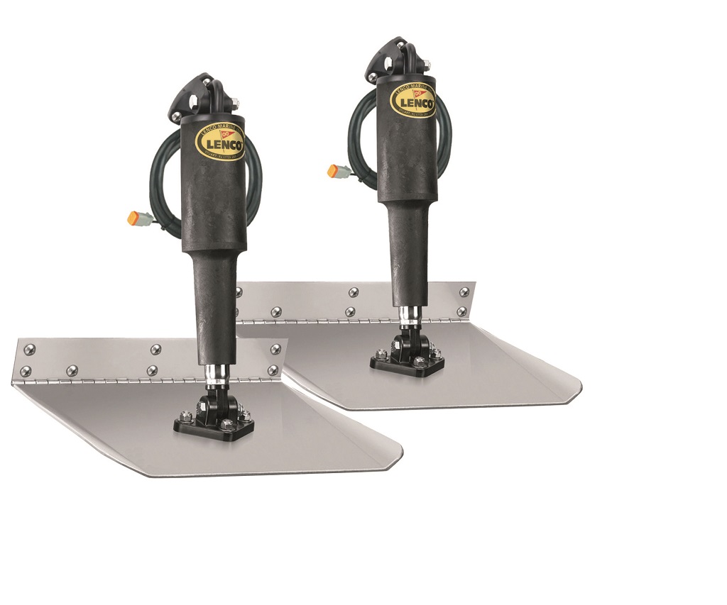 Lenco 15007-101 12inx12in Standard Mount Trim Tab Kit 12v Requires Switch