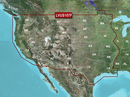 Garmin 010-C1205-00 LVUS107F LakeVu g3 US - West