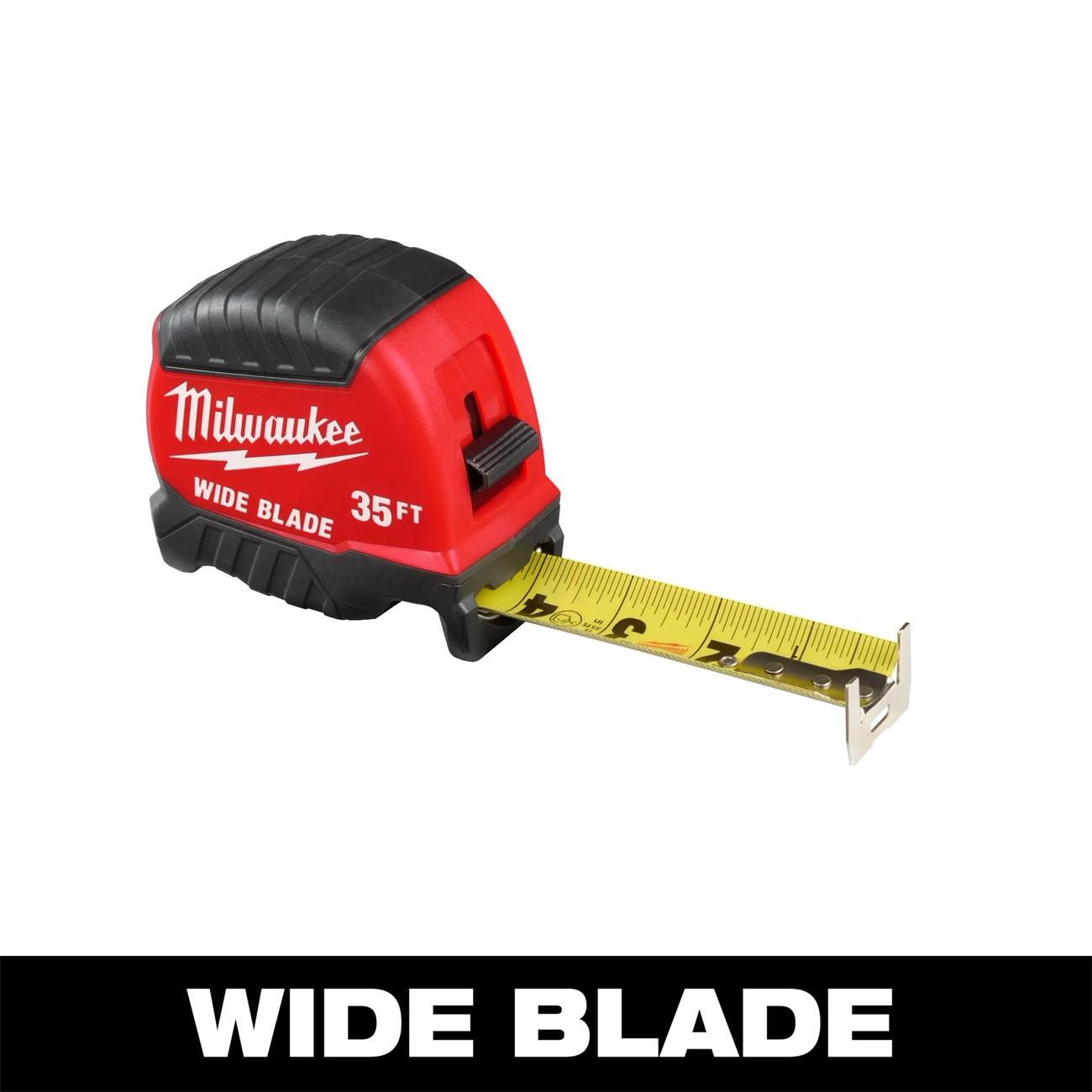 Milwaukee MIL48-22-1235 Tape Measure Double-Sided Hook 35 ft Steel 2.4 Inch