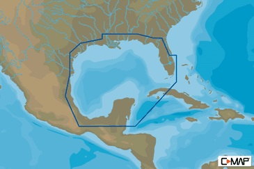 C-MAP M-NA-Y064-MS NA-Y064 Max N+ MicroSD Gulf of Mexico