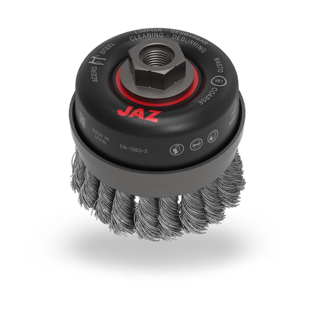 JAZ JAZ72052 Twist Knot Wire Cup Brush 2-3/4" Twist knot wire cup brush 020"