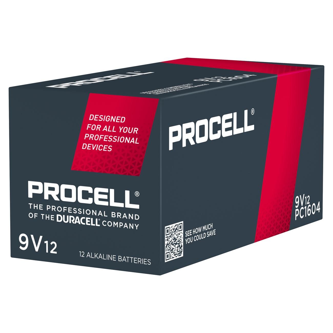 Procell DURPC1604 Alkaline Battery Bulk Constant 9 V 9V 673 mAh