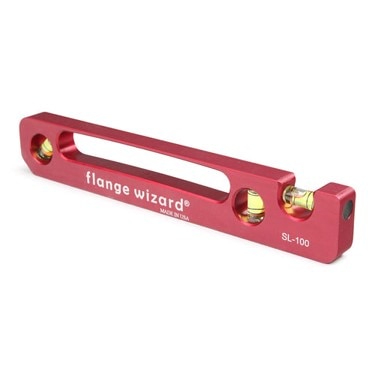Flange Wizard FLWSL-100 Standard Pocket Level has three-position leveling that