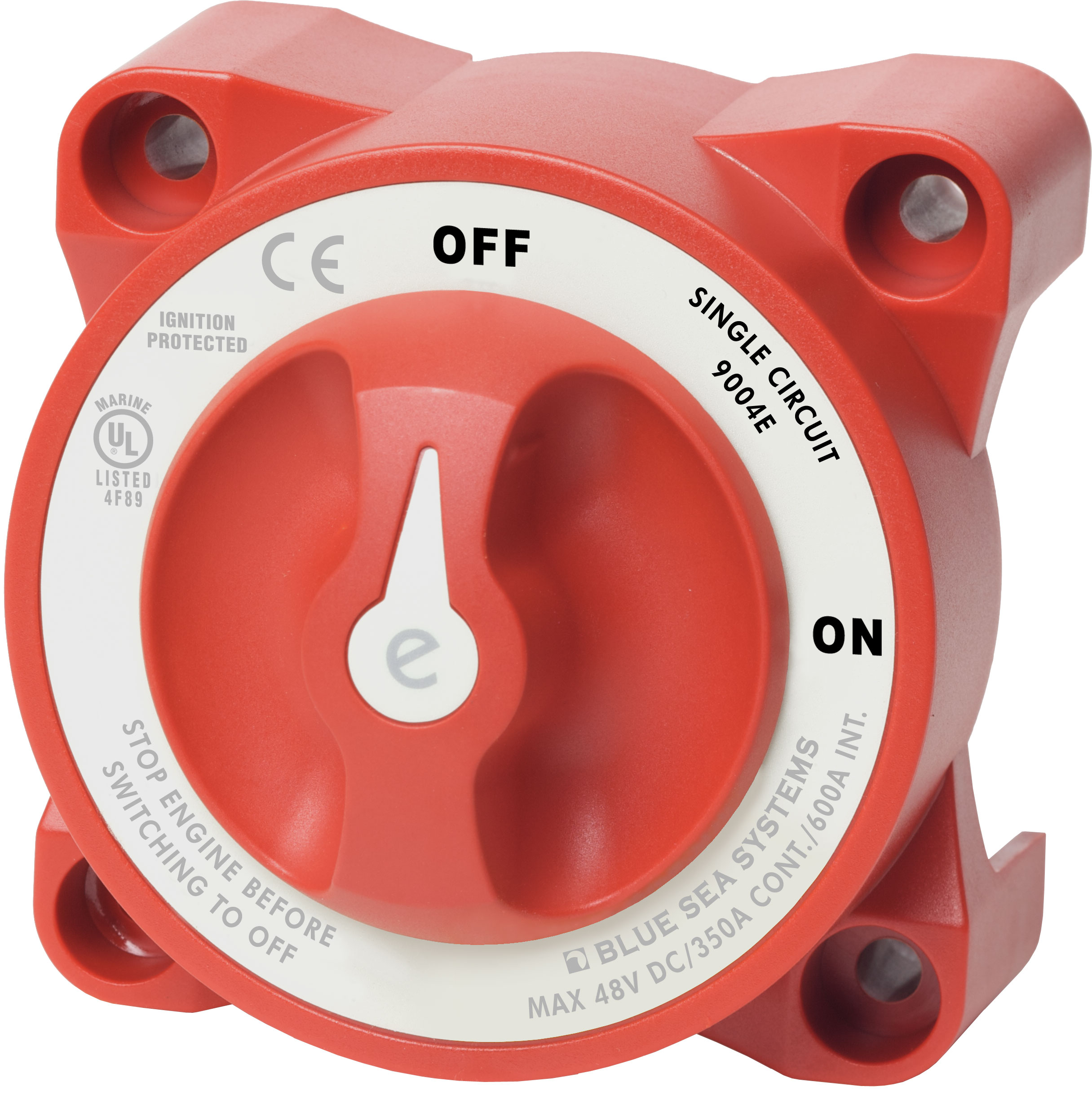 Blue Sea 9004e-BSS E-Series Battery Switch On-Off with AFD