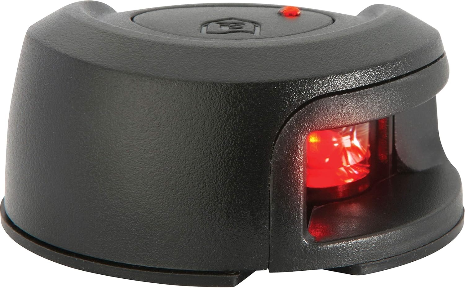 Attwood NV2012PBR-7 LightArmor Deck Mount LED Navigation Light 2NM Black Composite Red