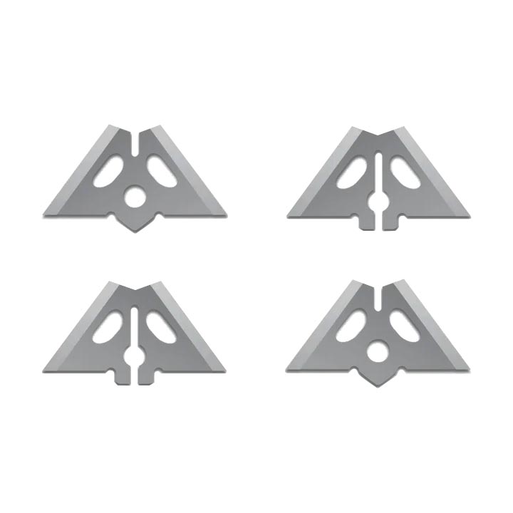 Slick Trick GrizzTrick-2 1" 100/125 Replacement Blades (4 Pack)