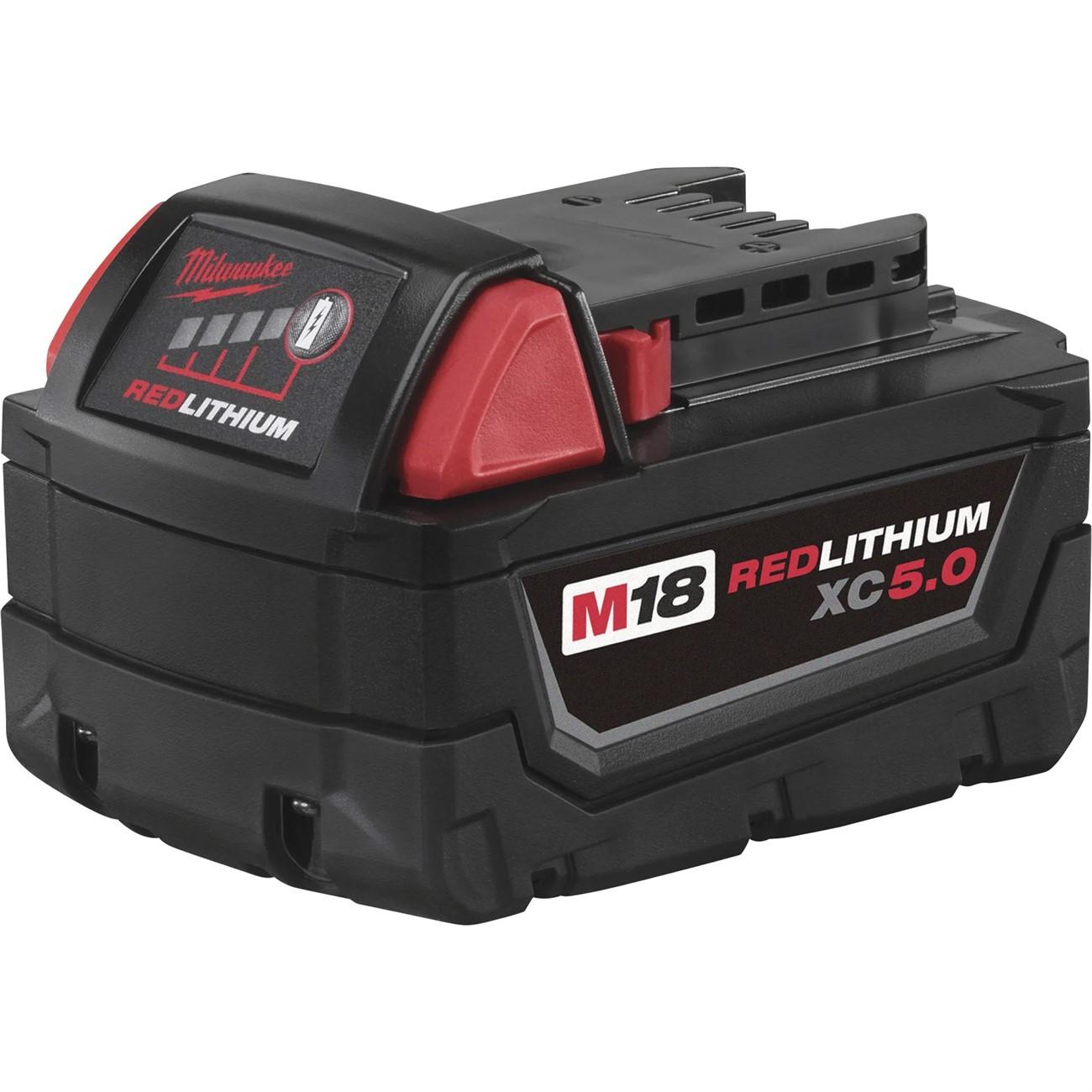 Milwaukee MIL48-11-1850 M18TM Redlithiumtm XC5.0 Extended Capacity Battery Pack